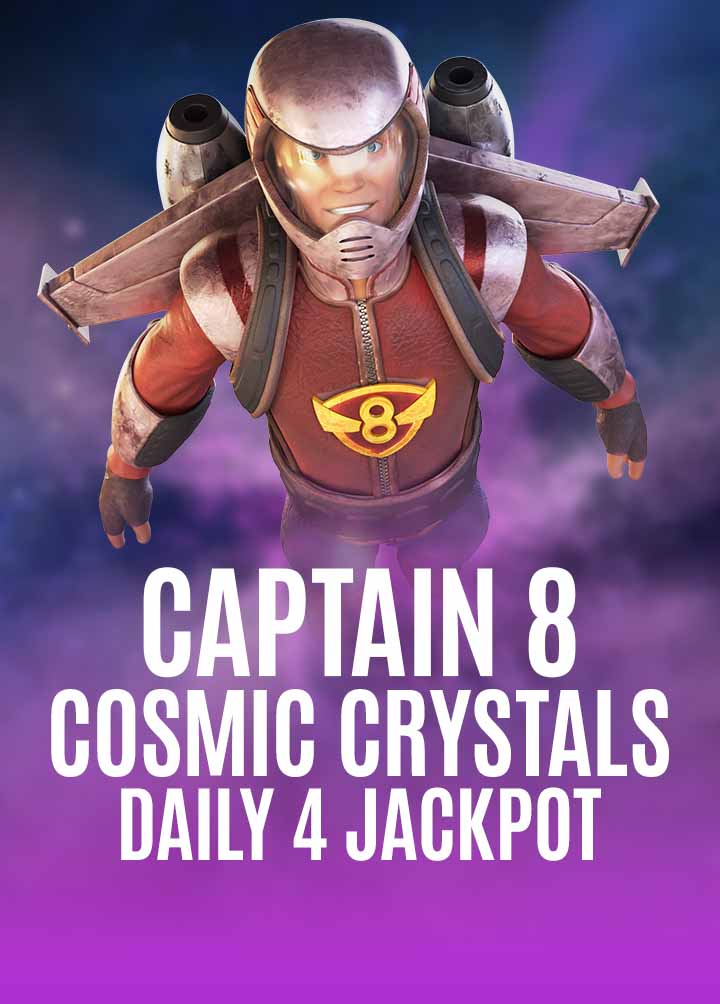 Captain 8 and the Cosmic Crystals Daily 4 Jackpot slots