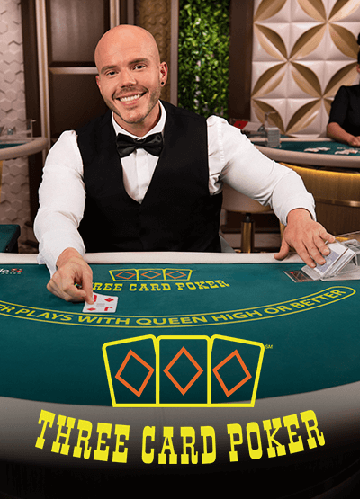 Live Three Card Poker live