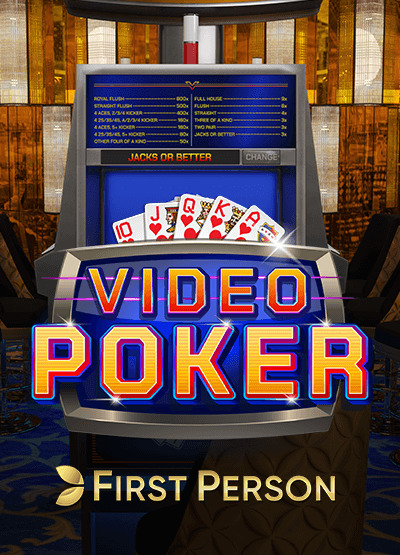 First Person Video Poker card-and-table