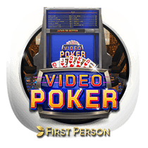 First Person Video Poker card-and-table